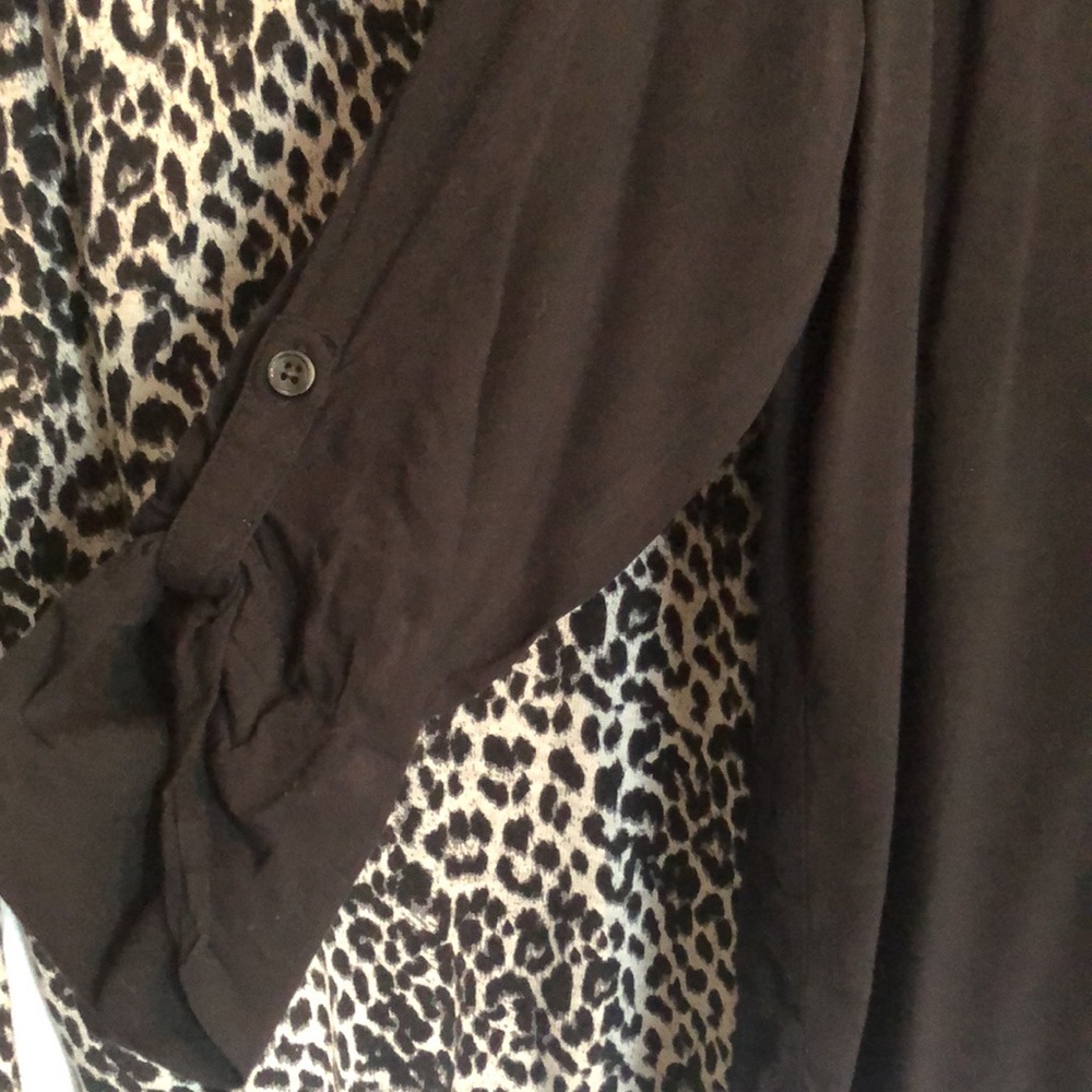 PRIMARK & DAISY FUENTES SZ L cheetah print sweater & black roll tab slee… - Picture 8 of 13